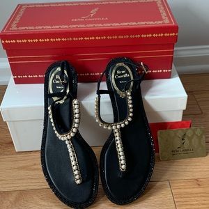 Rene Caovilla thong sandals